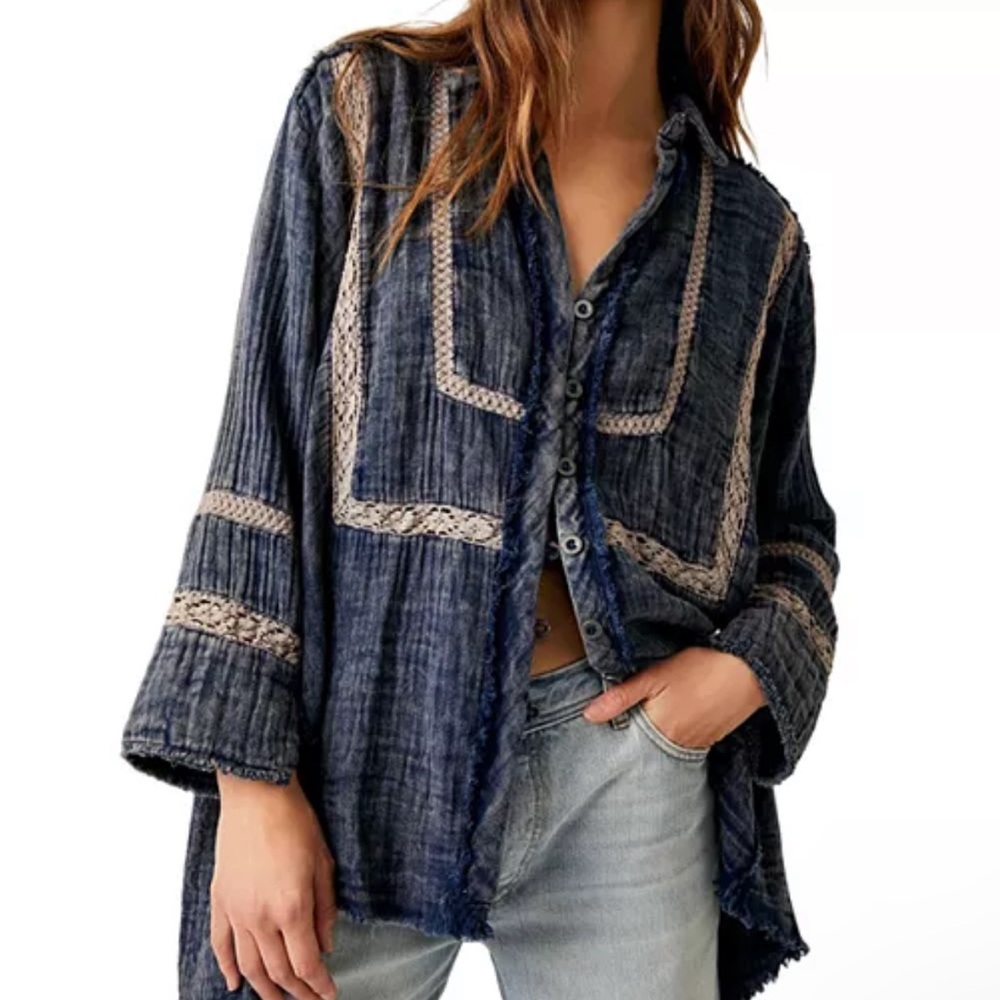 Free People Ranch Wash Top